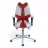 Офисное кресло Kulik System Fly Белый, Красный, Экокожа