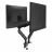 Разное AOC Arm for 2 monitors 17"-34" - AOC AM420B Black, Desk Clamp/Grommet, Aluminum structure, Mechanical Gas Spring System, Height adjustment, Max.Load: 2-9kg, Tilt: '-90°~+85°, Swivel:180°, Rotation:360°, Hidden cable management, VESA 75/100