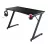 Геймерский компьютерный стол TRUST RGB Desk GXT 709 LUMINUS, FSC сертифицированная древесина, Карбон, 120x60 cm, certified wood with anti-scratch top layer with carbon look, edge-integrated RGB LED lighting, on-desk touch controls, height-adjustable feet, cup holder, headset holder, height 74cm, black
