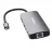 Docking station VERBATIM 9-IN-1 USB-C PRO MULTIPORT HUB CMH-09, 2x USB 3.2-A (Gen 1), 1x UB3.2-A (Gen 2), 2x USB 3.2-C (Gen 2), HDMI 4K, RJ45 Gigabit, SD, microSD, USB 3.1-C cable 15cm, 88g