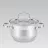 Cratita cu capac Maestro Mr-3512-18, 2.9 l, 18 cm, Inox