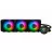 Жидкостное охлаждение AIO MSI MAG CORELIQUID 360R V2, 360mm radiator, Intel LGA 1700/1200/115x/1366/2011/2066 & AMD AM5/AM4, TR4/sTRX4/SP3, 3x 120mm ARGB 2-Ball Bearings Fans, 500~2000 RPM, 21.63~78.73 CFM, 14.3~34.3 dBA, 4-pin PWM, Pump: w/ARGB, 4200±10%RPM, 18dBA, Pump radiator design, 3-phase motor, Rotatable Blockhead, Black