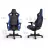 Игровое геймерское кресло NobleChairs Epic Compact black/carbon/blue, Gazlift, 120 kg