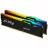 RAM KINGSTON 64GB DDR5-5600MHZ  FURY BEAST RGB, KF556C36BBEAK2-64