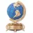 Пазлы 3D DVCIT The Globe Blue, 14+, 50.5х32х32