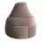 Bean Bag AG Lux din velur, culoare fumurie