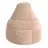 Bean Bag AG Lux din velur, Cafea cu lapte