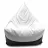 Bean Bag AG Max Piramidă XL Alb/Negru