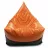 Bean Bag AG Max Piramidă XL Oranj/Negru