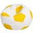 Bean Bag AG Ares XL, Alb/Galben