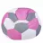 Bean Bag AG Ares XXL, Roz/Alb/Gri