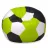 Bean Bag AG Ares XXL, Verde/Alb/Negru