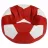 Bean Bag AG Ares XXL, Rosu/Alb