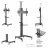 Настенное крепление GEMBIRD TVS-70T-02, 37-70", Black