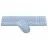 Kit (keyboard+mouse) A4TECH FG3300 Air, Low Profile, Retro Round Keycaps, Silent, Blue
