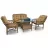 Set mobila de gradina MP Linar cappucino