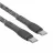 Кабель Rivacase Type-C to Type-C PS6105 GR12, nylon braided, 1.2M, Gray