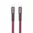 Кабель Rivacase Type-C to Type-C PS6105 RD12, nylon braided, 1.2M, Red