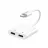 Adapter Remax Type-C to Type-C & Type-C, RL-LA11a, White