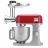Robot de bucatarie Kenwood KMX 750 RD+3ATT, 1000W, 5L, Rosu/Argintiu