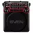 Колонка SVEN SVEN SRP-355 Red, FM/AM/SW Radio, 3W RMS, 8-band radio receiver, built-in audio files player from USB-fash, microSD and SD card storage devices, telescopic swivel antenna, built-in battery