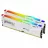 RAM KINGSTON 32GB (Kit of 2*16GB) DDR5-6400 Kingston FURY® Beast DDR5 White RGB EXPO, PC51200, CL32, 1Rx8, 1.4V, Auto-overclocking, Asymmetric WHITE Large heat spreader, Dynamic RGB effects featuring HyperX Infrared Sync technology, AMD® EXPO v1.1 and Intel® Ext