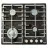 Plita incorporabila cu gaz WOLSER Plita de gaz incorporabila Wolser WL-TR 6400 SHINY BLACK Turbo  FFD