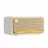 Колонка EDIFIER Edifier MP230 White, Portable Tabletop Bluetooth Speaker, Vintage Radios classic design, 20W (2x10W) RMS, Class-D Amplifier, Bluetooth 5.0, Battery capacity 2500mAh, Piano key buttons, AUX, USB-C port and TF card, Dimensions (W x H x D)164x 84.3x