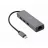 Адаптер сетевой GEMBIRD Gembird A-CMU3-LAN-01, USB C-type Gigabit network adapter with 3-port USB 3.1 hub