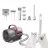 Set Petkit FURWAKER 5-IN-1 PET GROOMING KIT, Periere, tăiere și aspirare simultan, 5 instrumente profesionale pentru îngrijire și aspirare, alb.