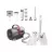 Set Petkit FURWAKER 5-IN-1 PET GROOMING KIT, Periere, tăiere și aspirare simultan, 5 instrumente profesionale pentru îngrijire și aspirare, alb.