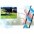 Trambulina THUNDER OUTSIDE PHENOM 10FT*14FT, 305×427 cm, cu plasa de protectie exterioara, Blue