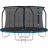 Батут THUNDER INSIDE ELITE 12FT,366 cm, cu plasa de protectie exterioara, Blue