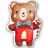 Lenjerie de pat PM Perna AlberoMio Teddy Bear
