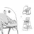 Scaun pentru alimentare PM Scaun de masa Hauck Sit N Relax 3in1 Nordic Grey