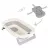 Cadita pentru copii PM Cadita pliabila cu termometru Moni Morea 81 cm Grey + Cadou pernuta