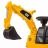 Tolocar PM Tolocar Tractor BabyMix Excavator cu lopata