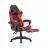 Fotoliu Gaming Lumi Lumi Gaming Chair with Headrest & Lumbar Support CH06-12-04, Black/Red, PVC Leather, Linkage Armrest, 320mm Nylon Plastic Base, 50mm Nylon Caster, 100mm Class 2 Gas Lift, Footrest, Weight Capacity 120 Kg