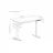 Masa de birou Lumi S08-22D-SW WHITE ELECTRIC SINGLE-MOTOR SIT-STAND DESK WITH DRAWER & MEMORY CONTROL, 1180X600MM, HEIGHT RANGE 720-1200MM, WEIGHT CAPACITY 60KG, USB-A & USB TYPE-C PORTS, ADVANCE MEMORY CONTROLLER