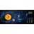 Mouse Pad GEMBIRD Gaming GMB MP-SOLARSYSTEM-XL-01, 900 × 350 × 3mm, Natural rubber foam + Fabric, Black