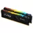 RAM KINGSTON 32GB DDR4-3600MHZ  FURY BEAST RGB (KIT OF 2X16GB) (KF436C18BB2AK2/32), CL18-22-22, 1.35V, BLACK