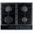 Plita incorporabila cu gaz BACKER NONA 6033 TIMER LIGHT, Black