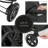 Carucior PM Carucior de plimbare pt gemeni Hauck Uptown Duo Melange Black