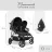 Carucior PM Carucior de plimbare pt gemeni Hauck Uptown Duo Melange Black