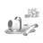 Set Easy Pet Vacuum grooming kit
