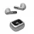 Casti cu fir si microfon JBL TRUE WIRELESS   LIVE FLEX 3 SILVER TWS TRUE ADAPTIVE NOISE CANCELLING