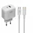 Incarcator XO Wall Charger XO + Type-C Cable, 2USB, Q.C3.0+PD 20W, L137, white