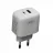 Incarcator XO Wall Charger XO + Type-C Cable, 2USB, Q.C3.0+PD 20W, L137, white