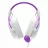Gaming Casti Havit Gaming Headset Havit H2002d, 53mm driver, 20-20kHz, 64 Ohm, 110dB, Detachable Mic, Leather Earmuffs, In-Line Controls, 2.0m, 3.5mm(4pin), White/Purple