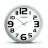 Настенные часы ESPERANZA Clock Wall Esperanza ZURICH  EHC013W White,  25 cm, plastic frame, Quiet movement, hook for easy installation, Power: 1x AA battery (not included)
